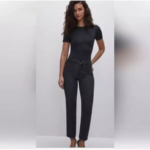 Good American Style GPSK419TFT Good Petite Skinny Black Sz 15 (30x26) T84‎